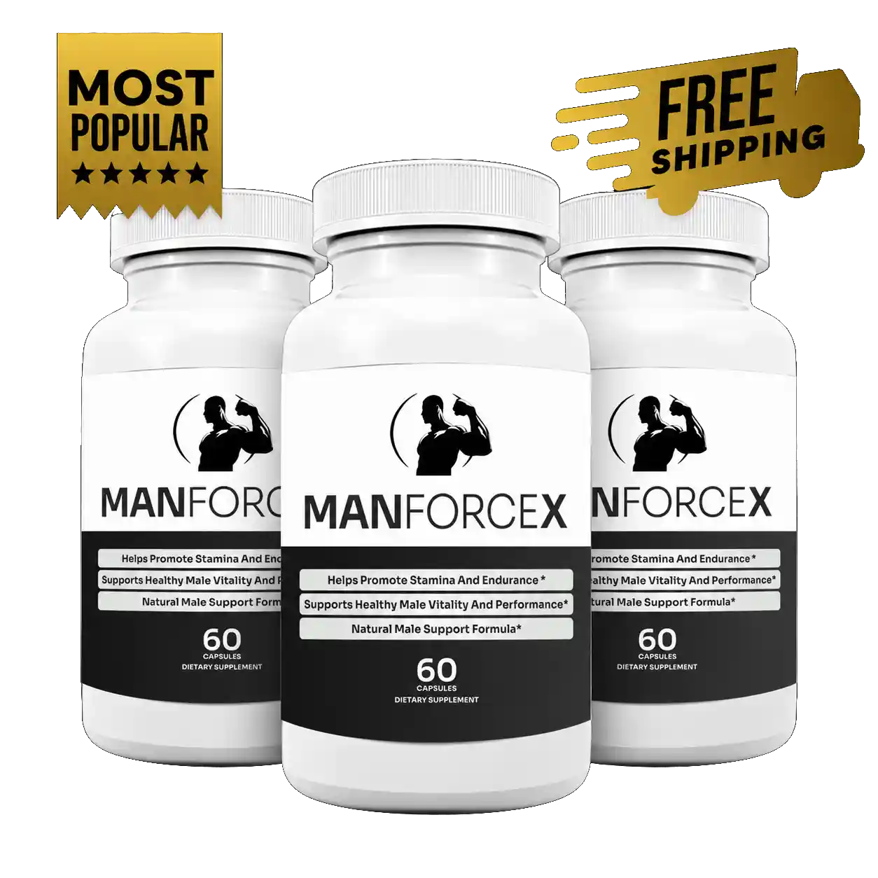 ManForceX 3 bottle pack — most popular 90 day supply