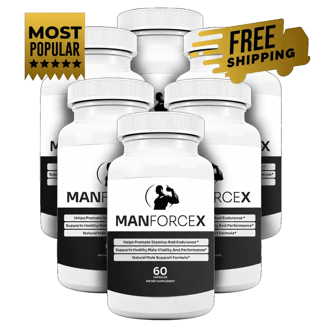 ManForceX 6 bottle pack — best value 180 day supply